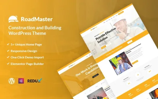 Roadmaster Construction and Building WordPress Theme 1.0.0 GPL Theme