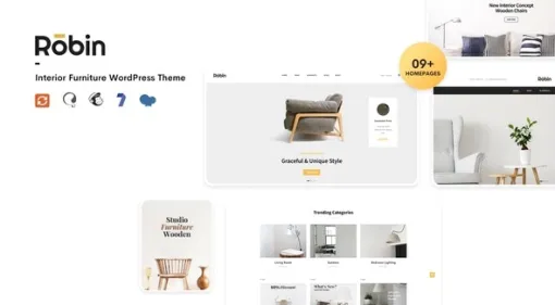 Robin Furniture Shop WooCommerce WordPress Theme 2.2.3 GPL Theme
