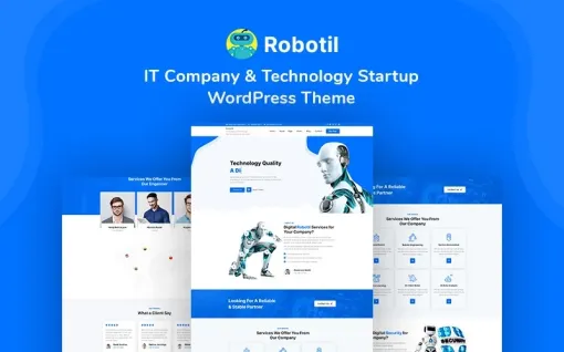 Robotil IT Company Technology Startup WordPress Theme 1.0.0 GPL Theme