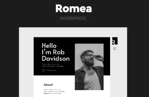 Romea Personal Portfolio WordPress Theme 1.5 GPL Theme
