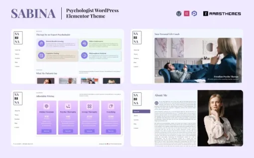 SABINA Psychologist WordPress Theme 1.0.3 GPL Theme