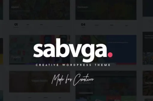 Sabvga Modern Creative Portfolio Theme 1.3 GPL Theme