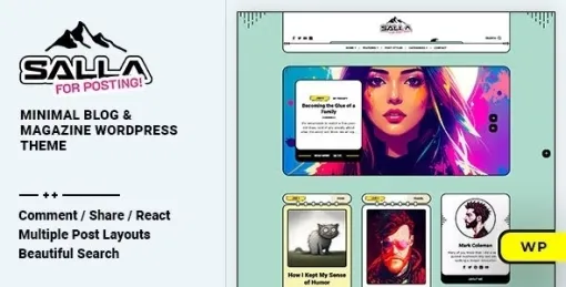 Salla Blog Magazine WordPress Theme 1.0.5 GPL Theme
