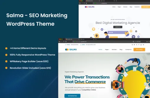 Salma SEO Marketing WordPress Theme 1.0.0 GPL Theme