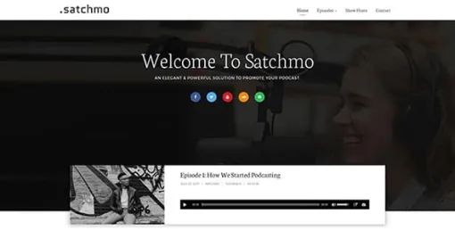 Satchmo Podcasting WordPress Theme 1.7.7 GPL Theme
