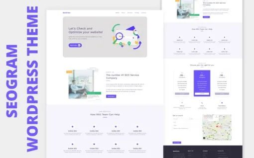 Seogram One Page WordPress Theme 1.0.0 GPL Theme