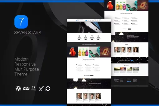 Seven Stars Modern Responsive MultiPurpose Theme 1.4.4 GPL Theme
