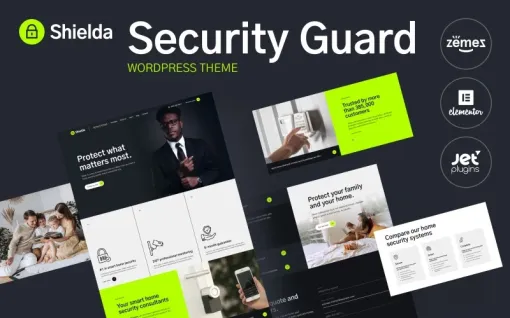 Shielda Security Guard WordPress theme WordPress Theme 1.0.1 GPL Theme