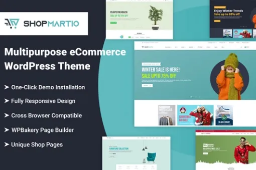 Shopmartio – Multipurpose eCommerce WordPress Theme 1.0.0 GPL Theme
