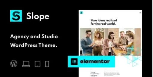Slope – Agency Studio WordPress Theme 1.0.5 GPL Theme