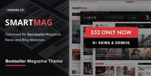 SmartMag Responsive Retina WordPress Magazine 10.0.0 GPL Theme