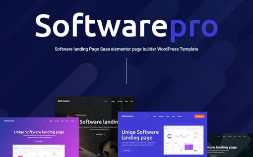 Softwarepro Software Landing Page Sass WordPress Theme 1.0.0 GPL Theme