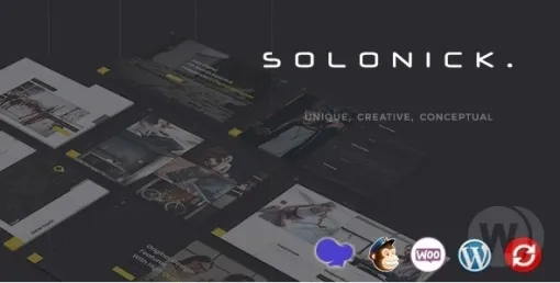 Solonick Personal Portfolio WordPress Theme 5.9 GPL Theme