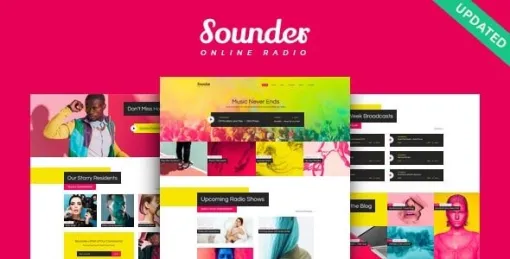 Sounder | Online Internet Radio Station WordPress Theme 1.1.0 GPL Theme