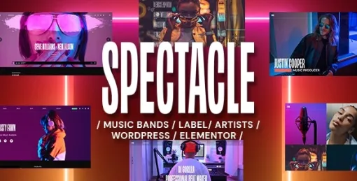 Spectacle Music WordPress Theme 1.0.5 GPL Theme