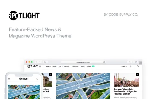 Spotlight Fast News Magazine WordPress Theme 1.7.2 GPL Theme