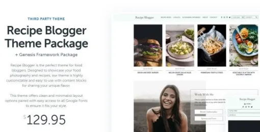 StudioPress Recipe Blogger 1.2.0 GPL Theme