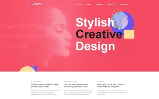 Stylight Contemporary And Minimalistic Creative WordPress Theme 1.0.0 GPL Theme