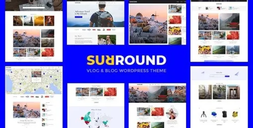 Surround Vlog Blog WordPress Theme 1.0.1 GPL Theme