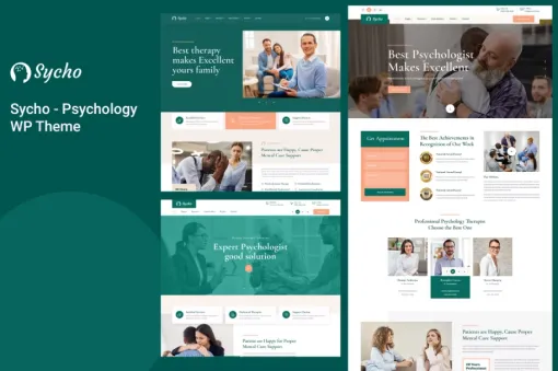 Sycho Psychology and Counseling WordPress Theme 1.1.0 GPL Theme