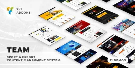 Team Soccer, Football, Hockey, Basketball Club eSport Gaming WordPress Theme 5.0.17 GPL Theme