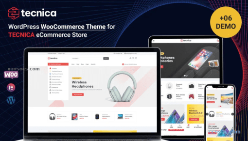 Tecnica Electronic Multipurpose WooCommerce Theme 1.0.4 GPL Theme