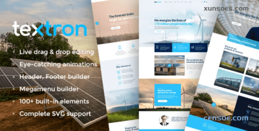 Textron Industrial WordPress Theme + WooCommerce Shop 1.6 GPL Theme