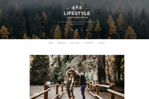 The Lifestyle WordPress Blog Portfolio Theme 1.3.1 GPL Theme