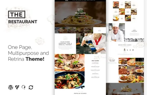 The Restaurant Restauranteur and Catering WP Theme 1.4.1 GPL Theme