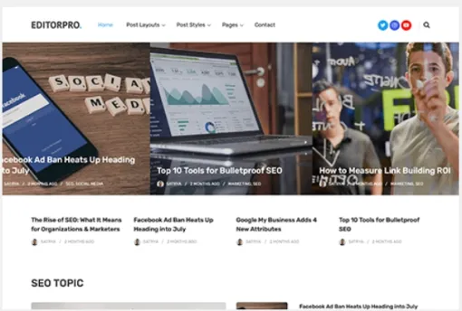 Theme Junkie – EditorPro 1.0.0 GPL Theme