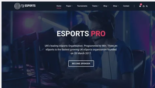 Theme Junkie – eSports Pro 1.0.0 GPL Theme
