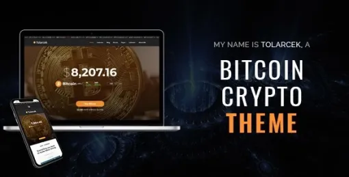 Tolarcek A Bitcoin CryptoCurrency WordPress Blog Theme 1.3 GPL Theme