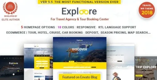 Tour Travel WordPress | EXPLOORE 5.8 GPL Theme