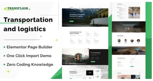 Transflash Transportation and Logistics WordPress Theme 1.0.0 GPL Theme