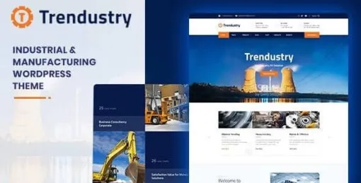 Trendustry Industrial Manufacturing WordPress Theme 1.0.9 GPL Theme