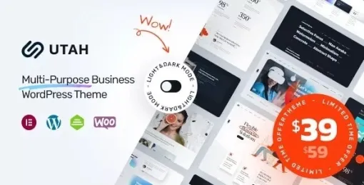 Utah Multi-Purpose Business WordPress Theme 1.0.9 GPL Theme