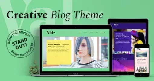 Val – Creative Blog 1.2.0 GPL Theme