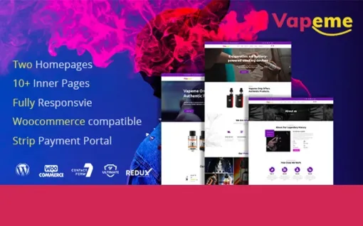 Vapeme | Modern Vape Shop WordPress Theme 1.0.1 GPL Theme