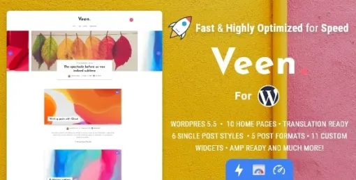 Veen Minimal Lightweight Blog for WordPress 2.6.0 GPL Theme