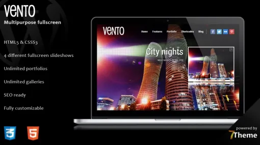 Vento – Fullscreen WordPress Theme 1.01 GPL Theme