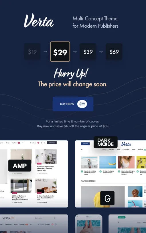 Verta Multi-Concept WordPress Theme for Modern Publishers 1.0.8 GPL Theme