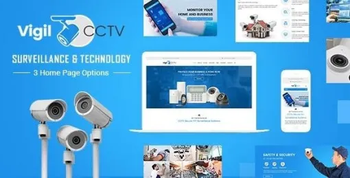 Vigil CCTV, Security WordPress Theme 1.7 GPL Theme