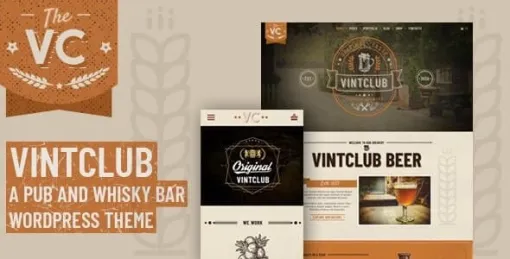 VintClub A Pub and Whisky Bar WordPress Theme 1.0.9 GPL Theme