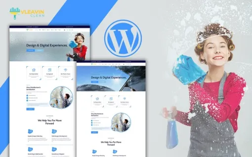 Vleavin Cleaning Service WordPress Theme 1.0.0 GPL Theme