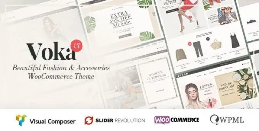 Voka Fashion Cosmetic Accessories WooCommerce Theme 2.2.0 GPL Theme