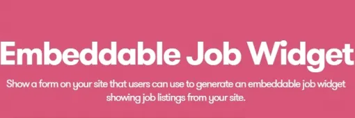 WP Job Manager Embeddable Job Widget Add-on 1.1.4 GPL Plugins