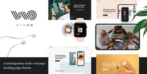 WebOn Landing Page WordPress Theme 1.3 GPL Theme