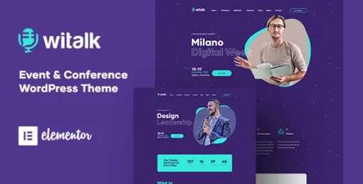 WiTalk Event Conference WordPress Theme 1.0.5 GPL Theme