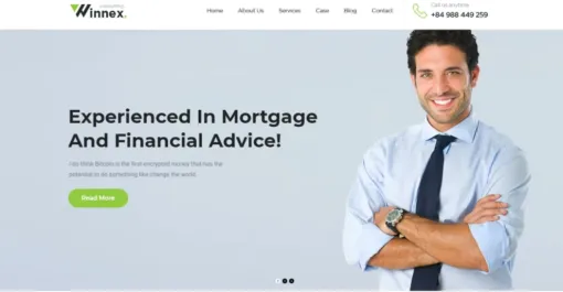 Winnex Business Consulting WordPress Themes 1.2.6 GPL Theme