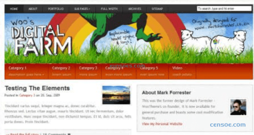WooThemes Digitalfarm Premium Theme 1.4.3 GPL Theme